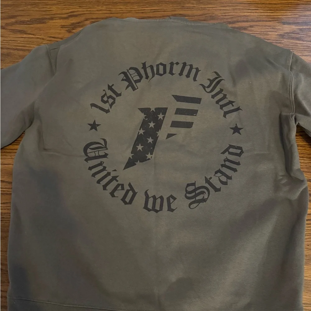 1st Phorm Men's Olive Hoodie - Picture 3 of 3